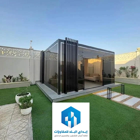 غرف زجاجيه للحدائق الرياض