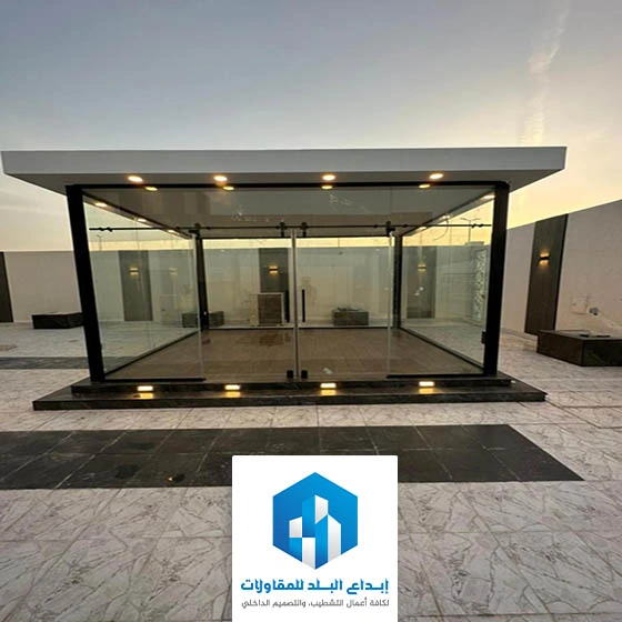 غرف زجاجية للسطح