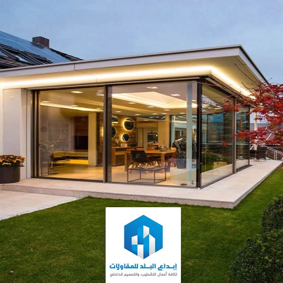 غرف زجاجيه للحدائق الرياض