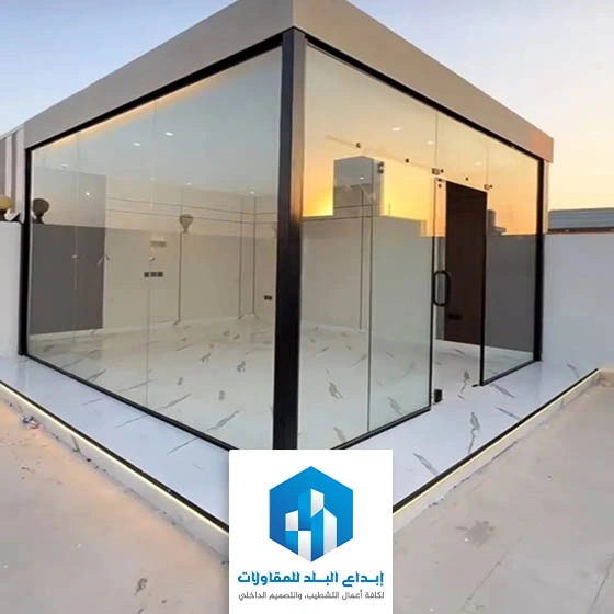 غرف زجاجية للسطح