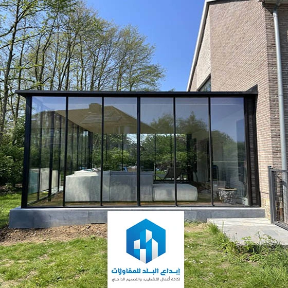 مجلس خارجي زجاج