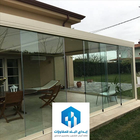 بناء غرفة زجاجية