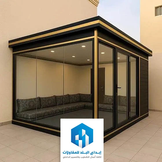 بناء غرفة زجاجية