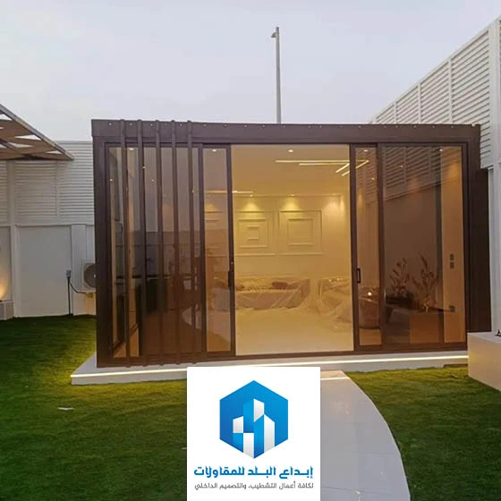 غرف زجاجيه للحدائق الرياض