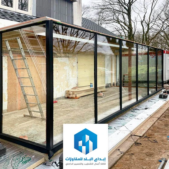 مجلس خارجي زجاج