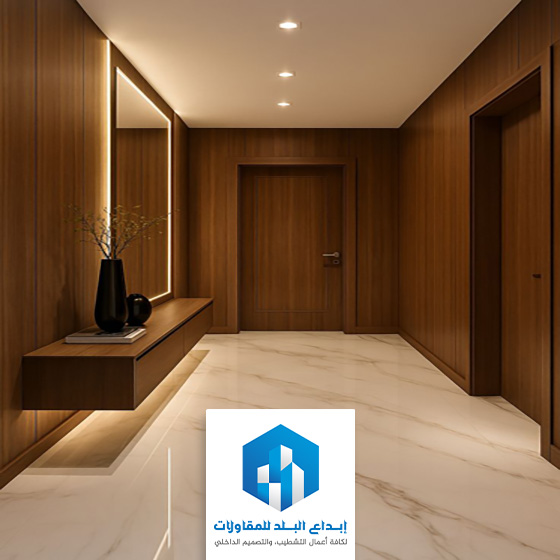 ديكورات مداخل خشب