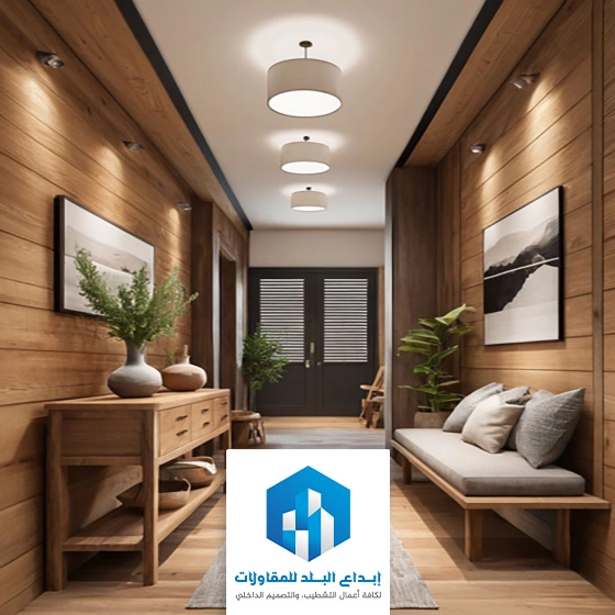 ديكورات مداخل خشب