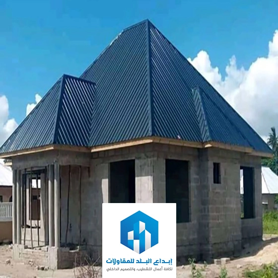 بناء مجلس خارجي قرميد