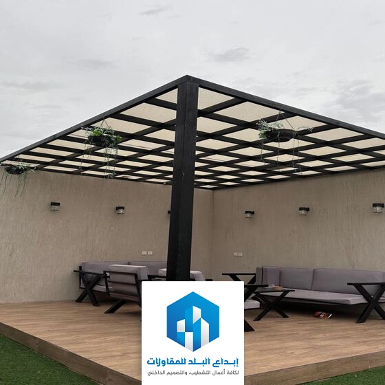 مظلات برجولات حدائق حي الياسمين بالرياض
