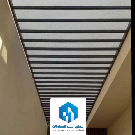 مظلات مداخل لكسان حي الرمال بالرياض