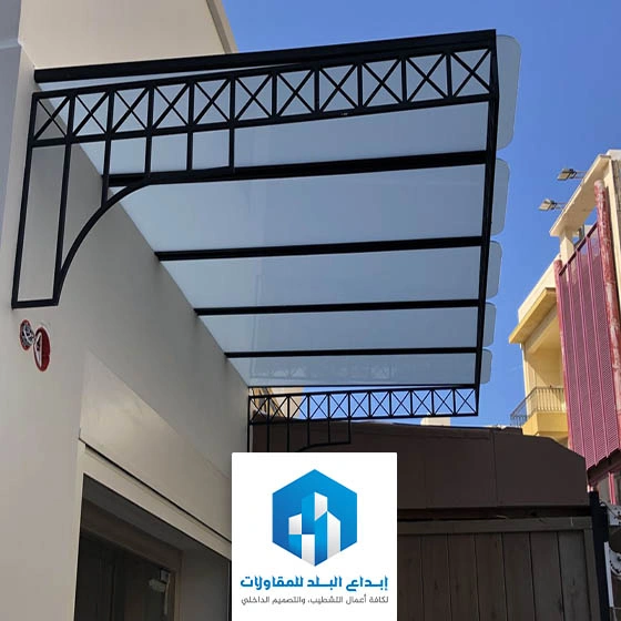 مظلات مداخل حديد حي التعاون الرياض
