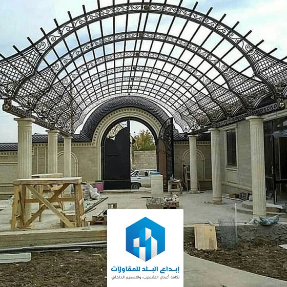 مظلات مداخل للفلل حي العلا بالرياض